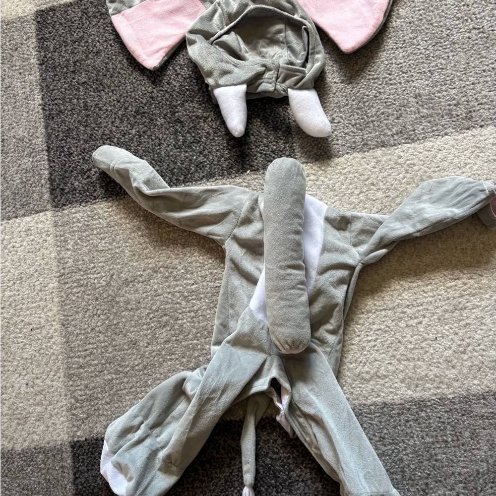 Adorable Gray and Pink Elephant Costume